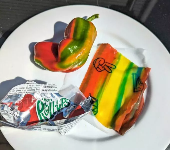 Double take delights moments that require a second glance - #20 This Pepper I Grew Looks Just Like A Fruit Roll-Up