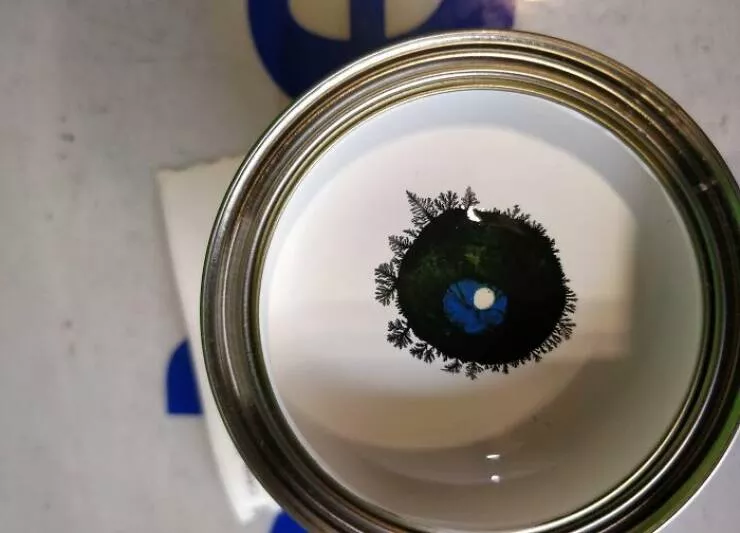 Double take delights moments that require a second glance - #22 This Paint I Was Mixing Looked Like A Little Forest Planet
