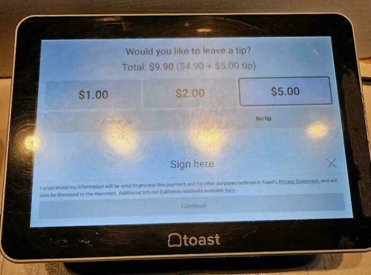 Tipping transformation images advocating an end to gratuity culture - #11 