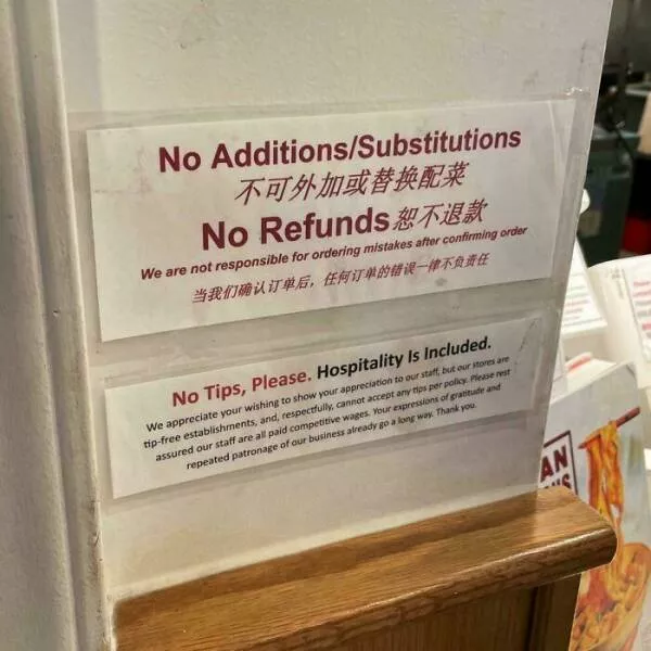 Tipping transformation images advocating an end to gratuity culture - #8 