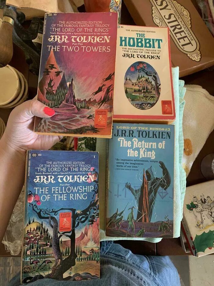 Surprising finds at home unintentional discoveries that stunned residents - #29 I found another century home clean-out treasure. 1960s LOTR collection