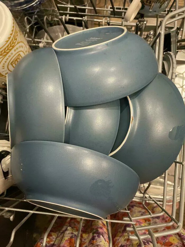 Frustration unleashed partners hilariously incompetent moments go viral - #34 When My Husband Loads the Dishwasher