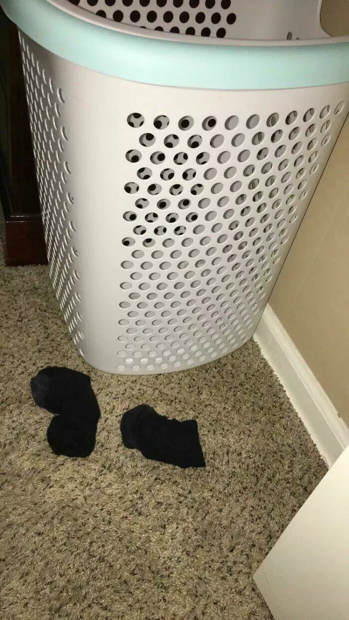 Frustration unleashed partners hilariously incompetent moments go viral - #36 Where My Husband Puts His Socks