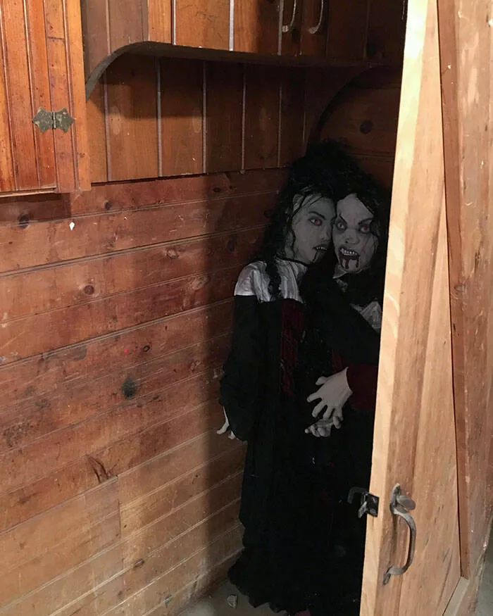Queens of comedy partners in laughter hilarious girlfriends and wives - #6 My Wife Put These Halloween Decorations Behind a Door in Our Basement, Now I Need New Underwear Queens of comedy partners in laughter hilarious girlfriends and wives - #6 My Wife Put These Halloween Decorations Behind a Door in Our Basement, Now I Need New Underwear