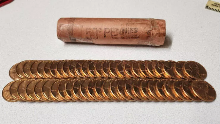 Wonders revealed gaze of discovery - #11 My bank handed me a roll of brand new pennies from 1964.