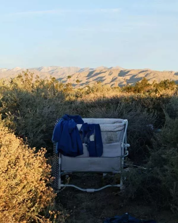 Enigmatic visuals unsettling images for a haunting experience - #28 I discovered a baby cot in the desert. Enigmatic visuals unsettling images for a haunting experience - #28 I discovered a baby cot in the desert.