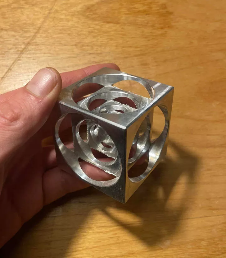 Digital enigma unveiling shocking mystery discoveries that baffled all - #9 What's this aluminum cube with circles featuring additional cubes with circles? Digital enigma unveiling shocking mystery discoveries that baffled all - #9 What's this aluminum cube with circles featuring additional cubes with circles?