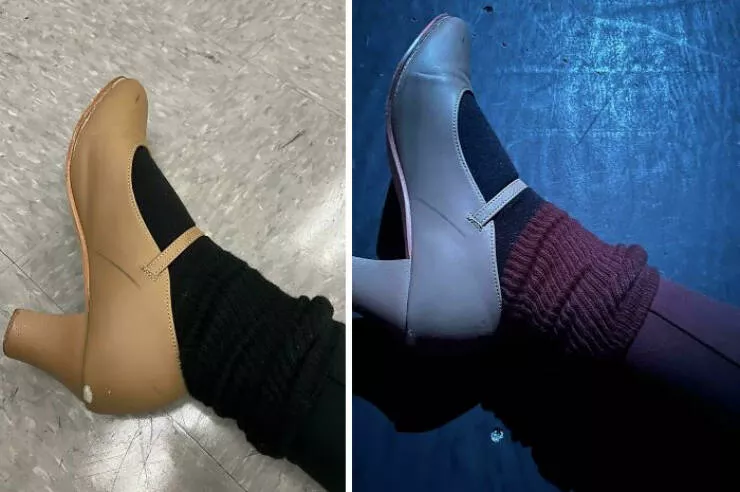 Perspectives deconcertantes photos de comparaison captivantes pour changer votre regard - #35 Mes chaussettes deviennent moitié rouges sous l'un des projecteurs