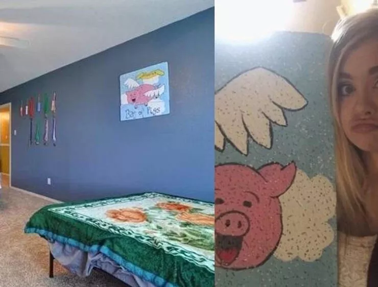 Coincidences incroyables au dela de la croyance et indeniablement vraies - #11 La maison que ma sœur envisage d'acheter a une photo que j'ai peinte au lycée pour un projet d'histoire.