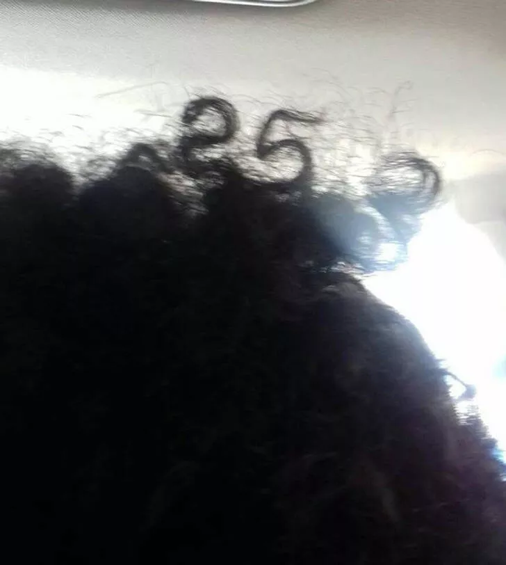 Coincidences incroyables au dela de la croyance et indeniablement vraies - #15 Les cheveux de mon chauffeur Uber formaient un parfait 25.