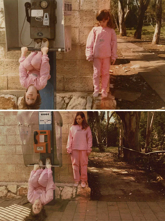 Recreating memories stunning results in echoes of the past - #14 Orna et Sharon, 1985-2012, Tel Aviv