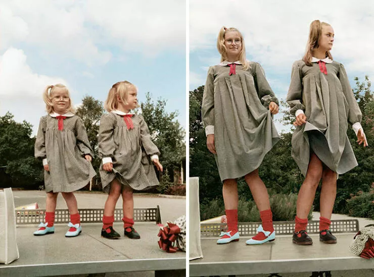 Recreating memories stunning results in echoes of the past - #16 Les sœurs Vietinghoff, 1982-2012, Berlin