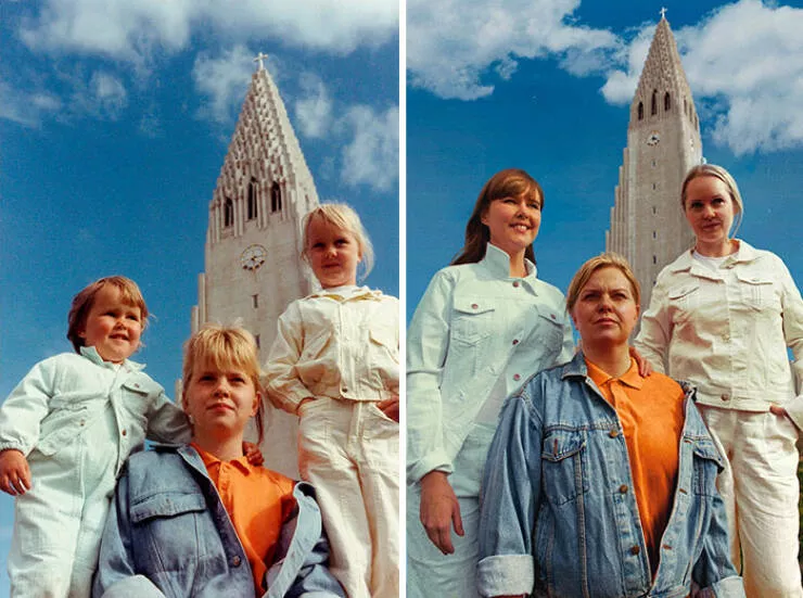 Recreating memories stunning results in echoes of the past - #27 Valy, Herdis et Gudny, 1993-2012, Reykjavik