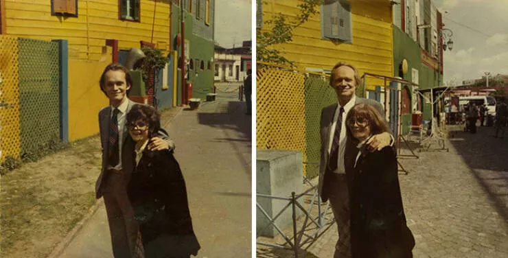 Recreating memories stunning results in echoes of the past - #34 Ismael And Cindy, 1994-2012, Santiago De Chile