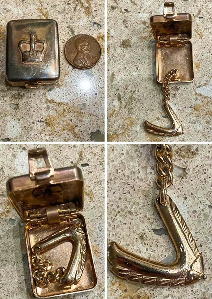 Revealing mysteries unveiling the secrets of enigmatic objects - #11 What's this unusual small silver box with a wing on a chain inside?
