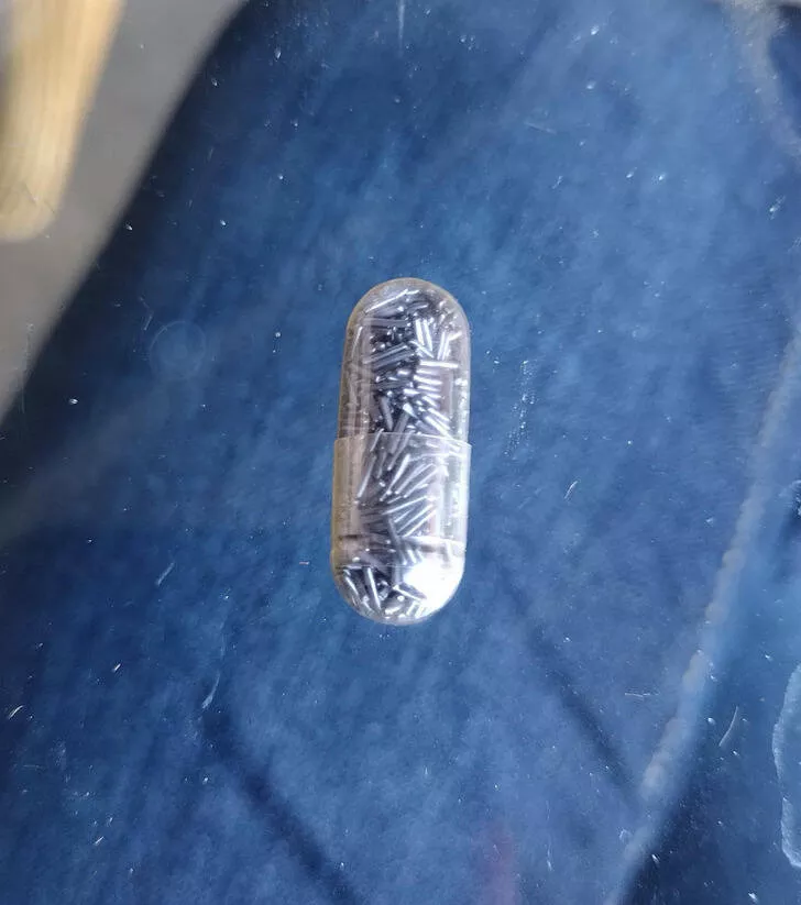 Revealing mysteries unveiling the secrets of enigmatic objects - #4 Found four of these capsules filled with what appears to be metal shavings?