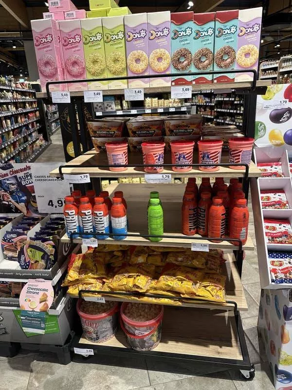 Fascination unleashed captivating captures in a gallery of truly mesmerizing photos - #10 Here's another American Super Bowl section found in a German grocery store: