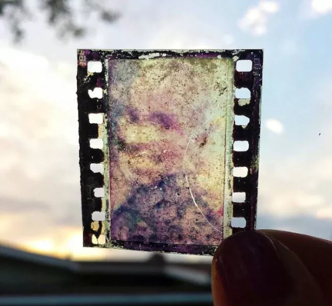 Eerie dreams photos that elicit nightmares and haunt your sleep - #1 Creepy photographic slide discovered in our garden.