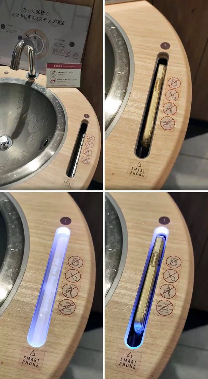 Japan unveiled exploring the uniqueness of a fascinating country - #35 Smartphone Hygiene: Innovative Disinfection at Japanese Restaurants