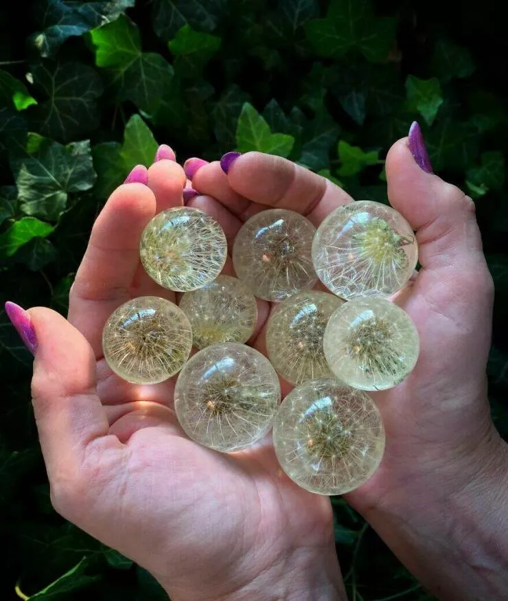 Crafty creations unveiling diy delights that steal the spotlight - #26 I Made A Lot Of Dandelion Spheres To Create Pendants