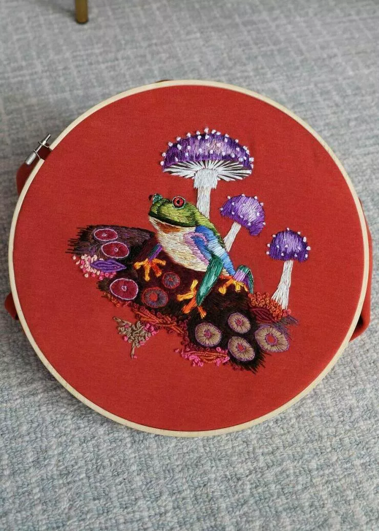 Crafty creations unveiling diy delights that steal the spotlight - #35 I Transform An Old Hoodie To An Haute Couture Hoodie By Hand Embroidery. How Do You Guys Think? Thank You