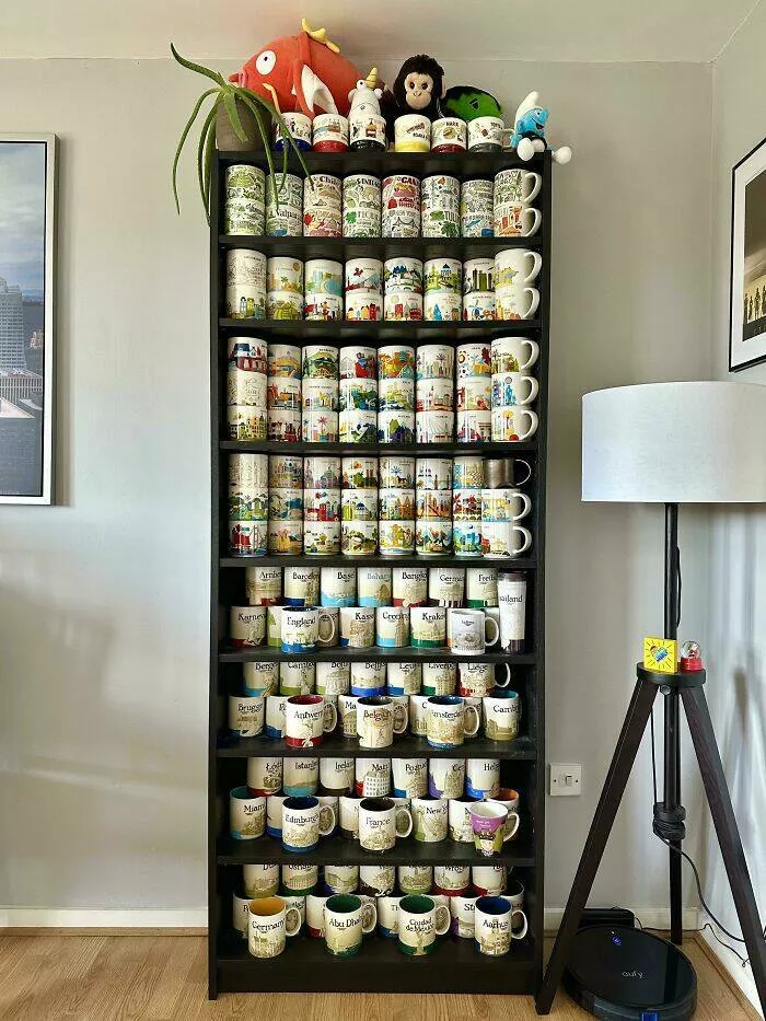 Quirky chronicles the evolution of unexpected obsessions into serious collections - #12 Starbucks city mugs.
