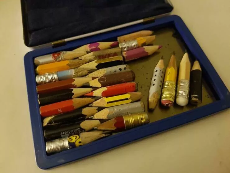Quirky chronicles the evolution of unexpected obsessions into serious collections - #15 Here is my collection of small pencils. The 4 on the right are too big and currently in use until they fit.