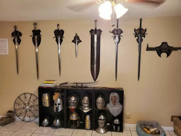 Quirky chronicles the evolution of unexpected obsessions into serious collections - #37 Added some small shelves for my helmets.