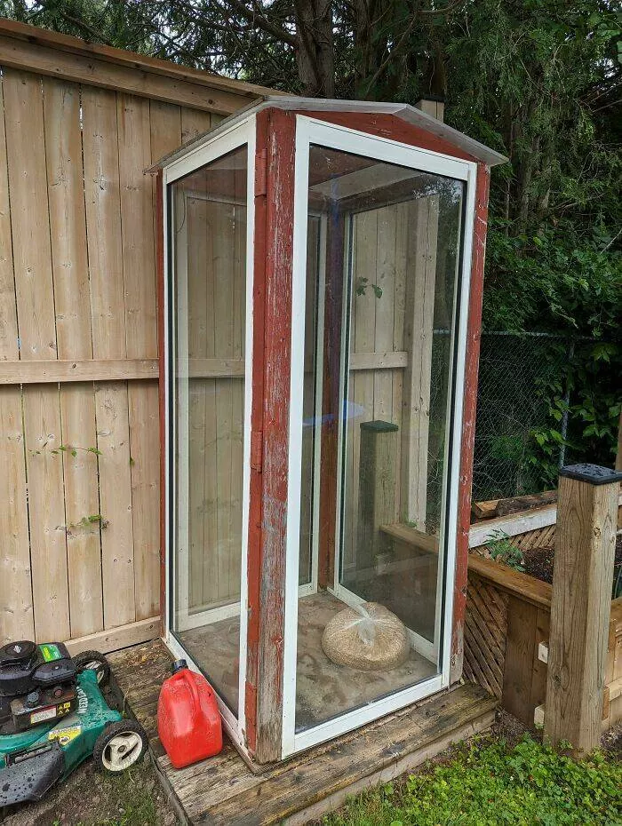Puzzling enigmas unveiling the mystery objects that left everyone scratching their heads - #7 Bought a house with this glass structure in the backyard, no idea what it's supposed to be