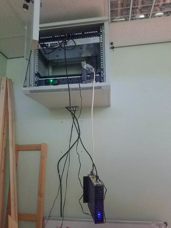 Navigating parenthood a guide to thriving in the digital age - #31 My dad's router at his workplace