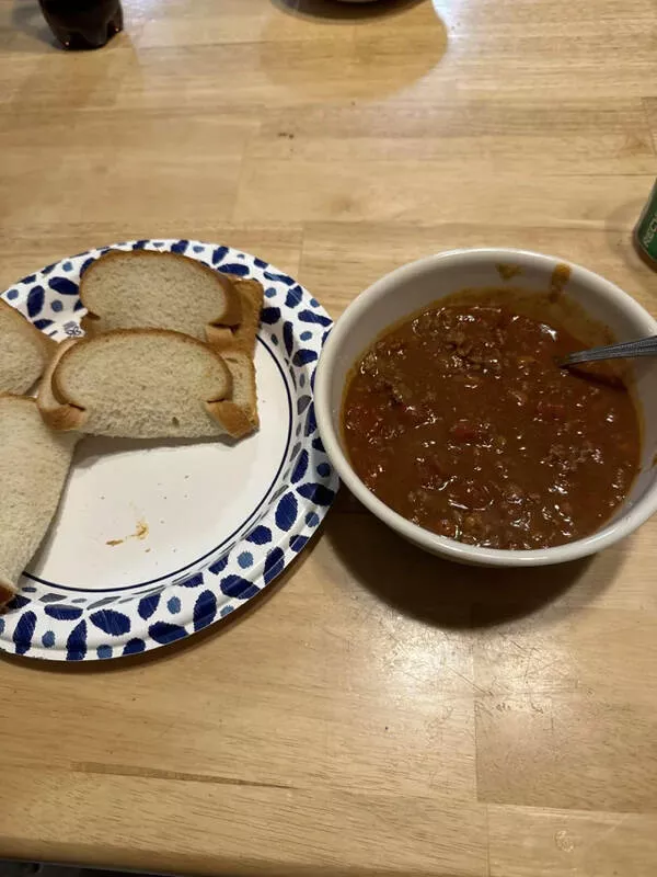 Palate puzzles exploring bizarre food pairings that challenge your taste buds - #10 Growing up we always ate peanut butter sandwiches dipped in chili. My husband and my friends think this is strange.