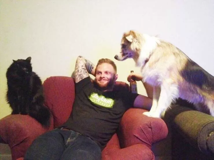 Unveiling impending turmoil photos capturing disaster on the horizon - #19 I began dating a girl with a dog, and I have a cat. We decided it was time to introduce them. This is me just before being caught in violent crossfire.