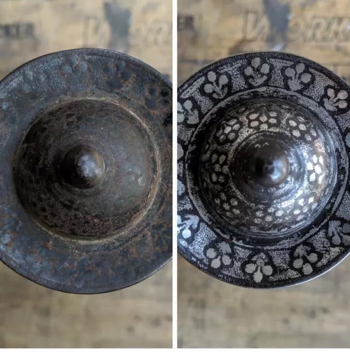 Visual metamorphosis engaging before and after snapshots that mesmerize - #13 A 300-year-old sword before and after restoration: