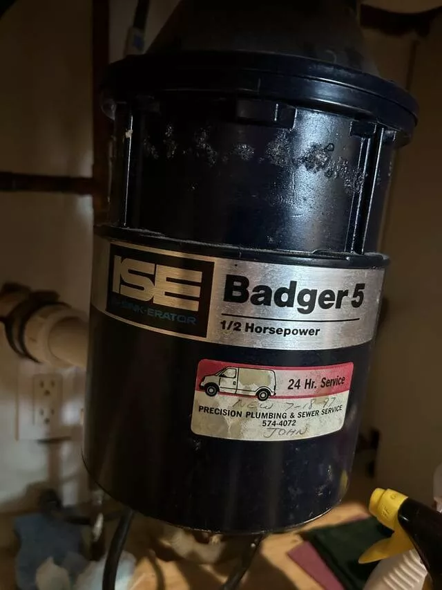 Durable investments buyitforlife items that withstand the test of time - #23 Garbage disposal: Badger 5, from 1997, still functioning perfectly.