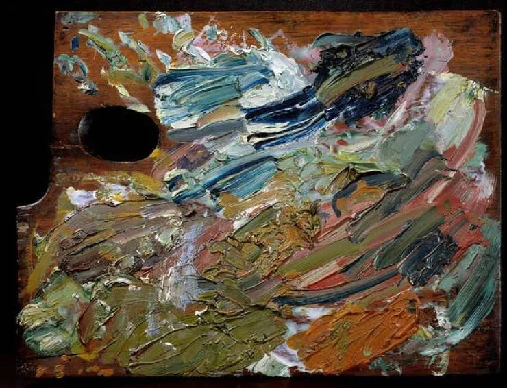 Rare historical photos that will alter your worldview - #21 This right here is Vincent van Gogh's painting palette: