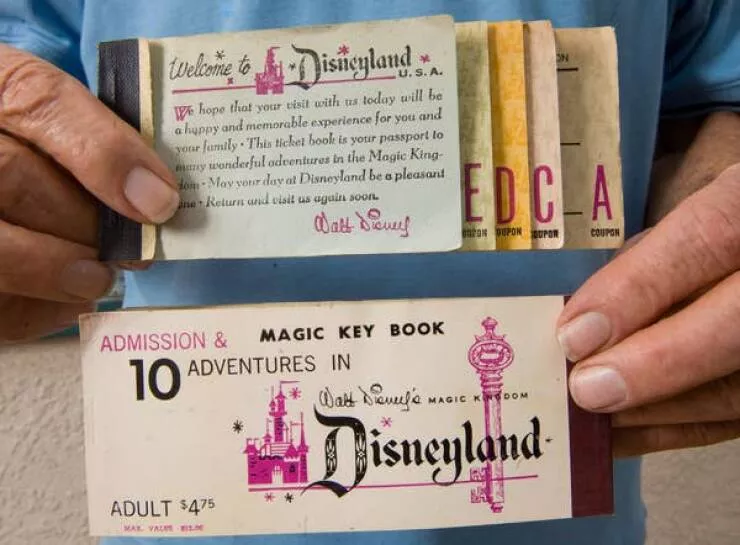 Rare historical photos that will alter your worldview - #28 In 1955, it cost $4.75 to go on 10 rides at Disneyland: