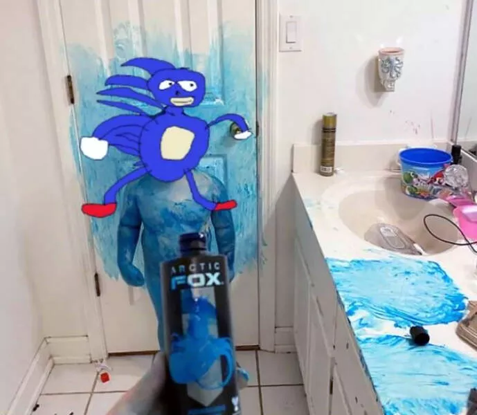 Navigating parenthood through rough patches - #10 I just found my son in the bathroom like this. Like Sonic! No words. Yes, it's hair dye