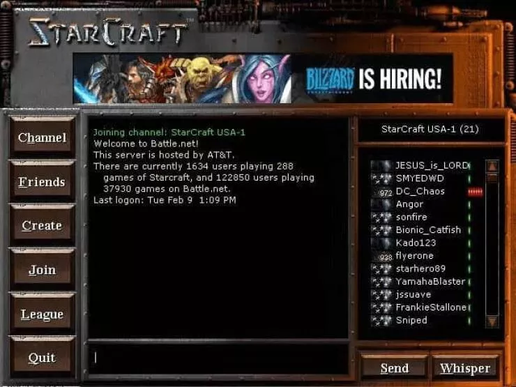 Photos of our astonishing tech journey - #14 StarCraft on Battle.net