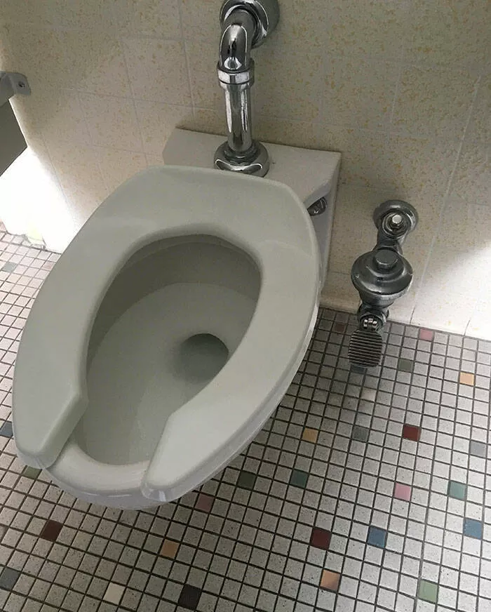 Captivating scenes from school and university life - #23 My School Bathrooms Have Foot Pedals Instead of Handles
