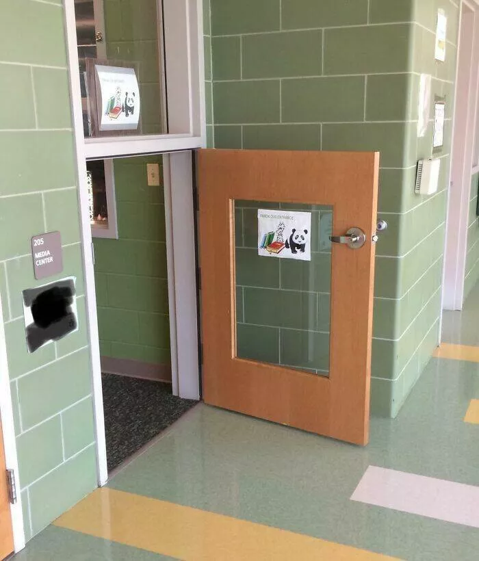 Captivating scenes from school and university life - #27 This Tiny Door for First Graders at the School Where My Mom Teaches