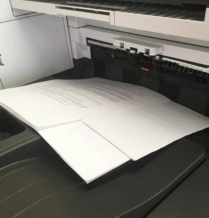 Captivating scenes from school and university life - #36 The University Printer Rotates Each Document to Avoid Mixing Up Students' Work