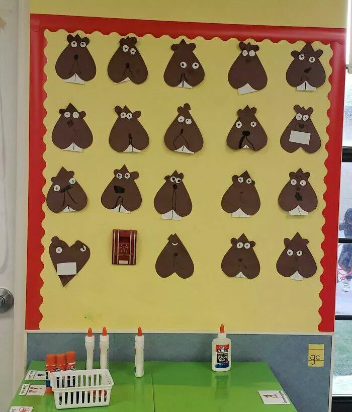 Laugh out loud wife fails hilarious moments captured - #12 My wife and her class made groundhogs. I can’t stop laughing