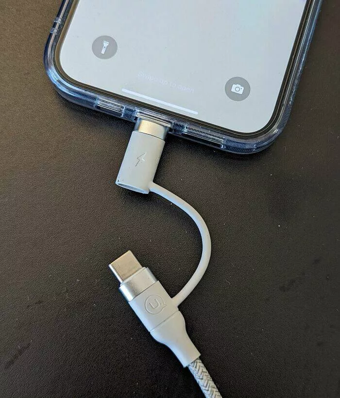 Laugh out loud wife fails hilarious moments captured - #8 Wife: Your so-called 2-in-1 universal cable doesn’t work. My phone wasn’t charged last night