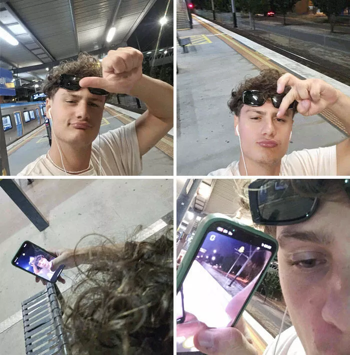 Coup de chance photos inoubliables de moments sereux - #12 Une personne gentille a retrouvé mon téléphone après que je l'ai oublié dans le métro et a pris des photos avant de le remettre au personnel du train