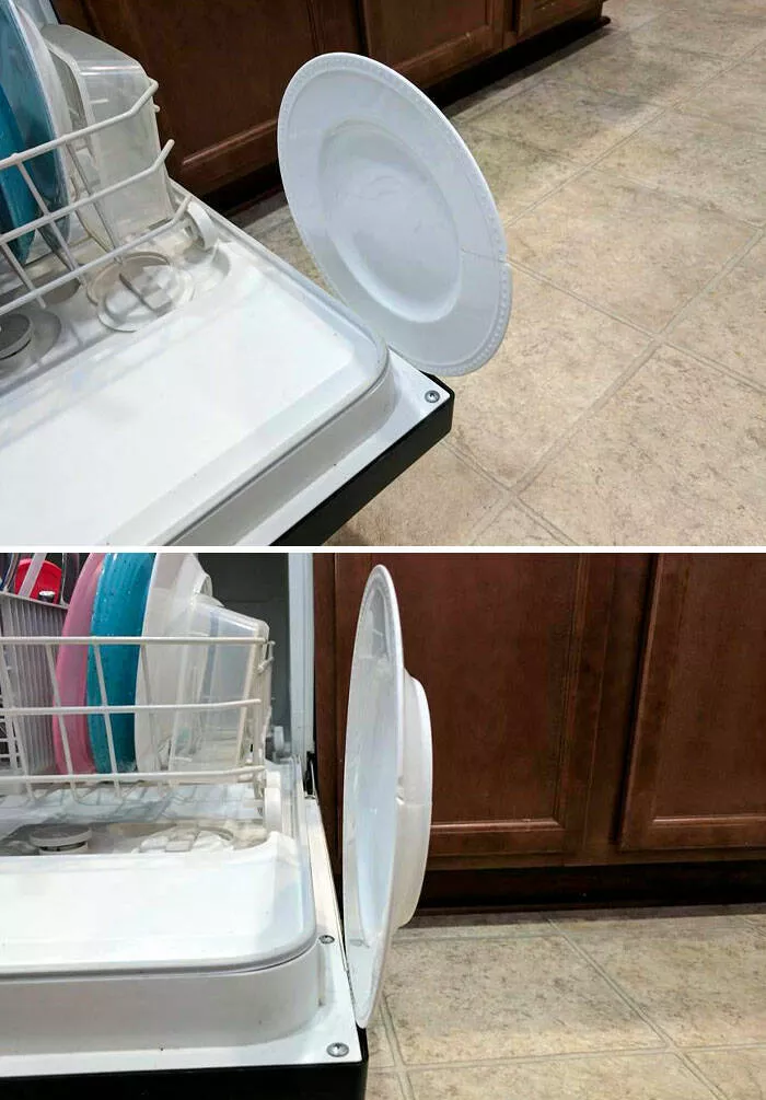 Lucky breaks unforgettable photos of serendipitous moments - #14 Dropped a Plate While Doing Dishes and It Miraculously Survived