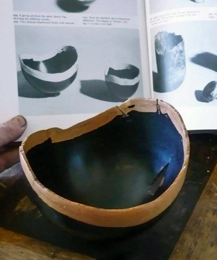 Lucky breaks unforgettable photos of serendipitous moments - #5 As a Woodturner, I Discovered a Familiar Bowl in a Vintage Store, Made by My Childhood Hero, Confirmed by His Book