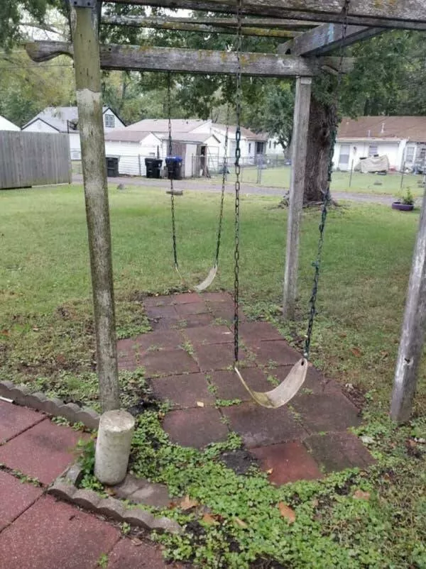 Design fails when creativity misses the mark - #5 Swings placed facing each other instead of side by side