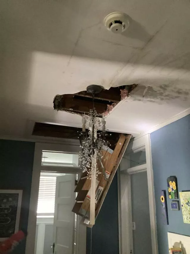 When bad days hit moments that test us - #25 Returned from vacation to find my ceiling caved in
