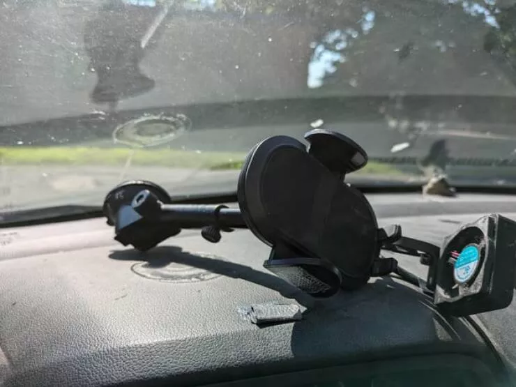 When bad days hit moments that test us - #29 Massachusetts heat melted the suction cup on my phone mount