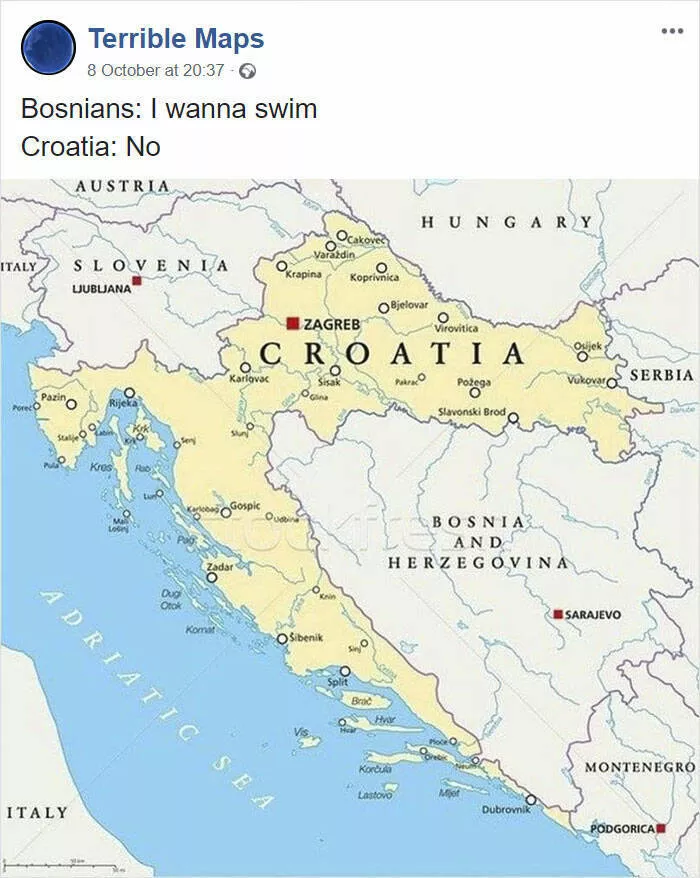 Hilariously inaccurate maps you wont find in textbooks - #11 
